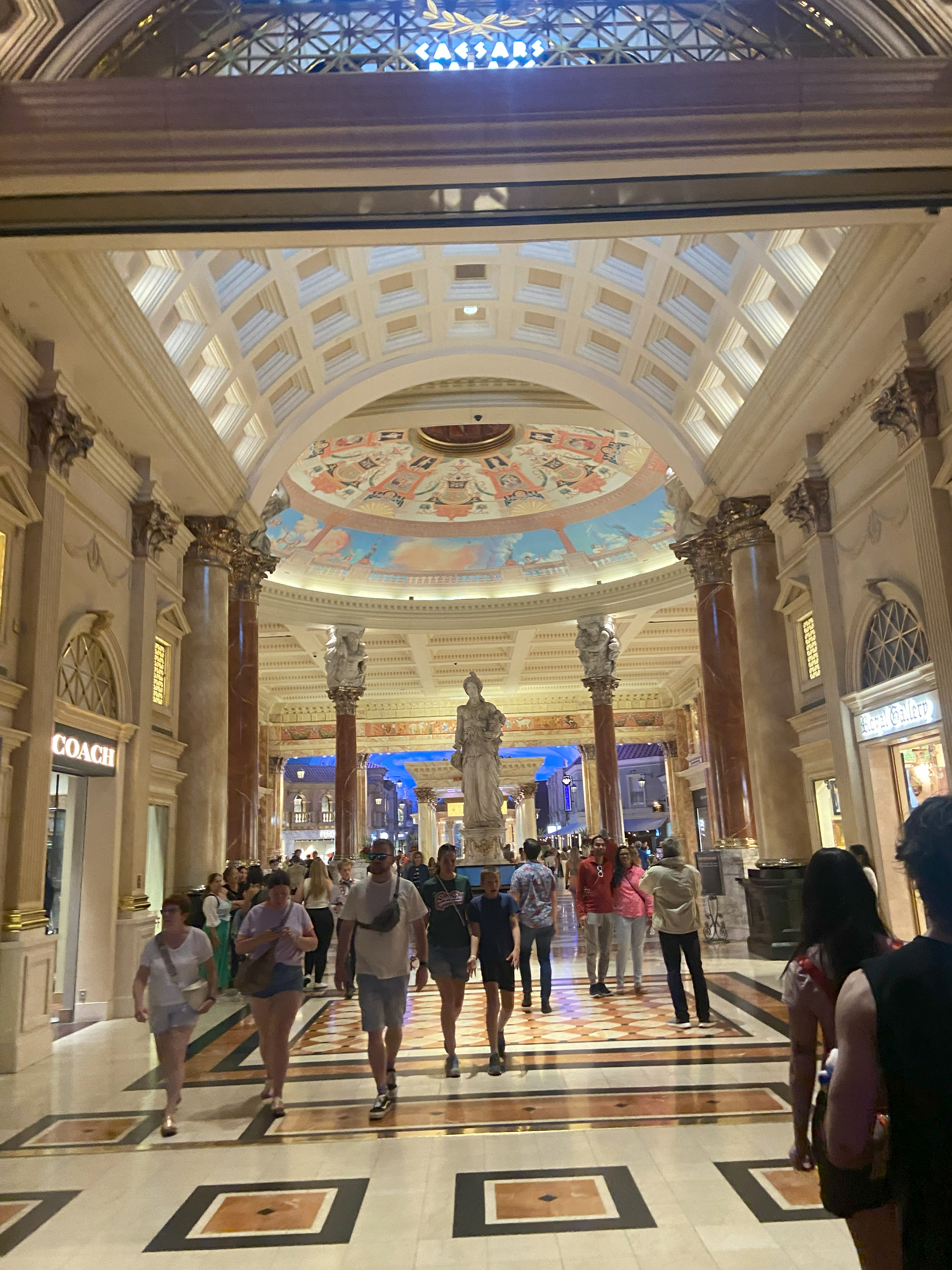 Some statues in cesars palace